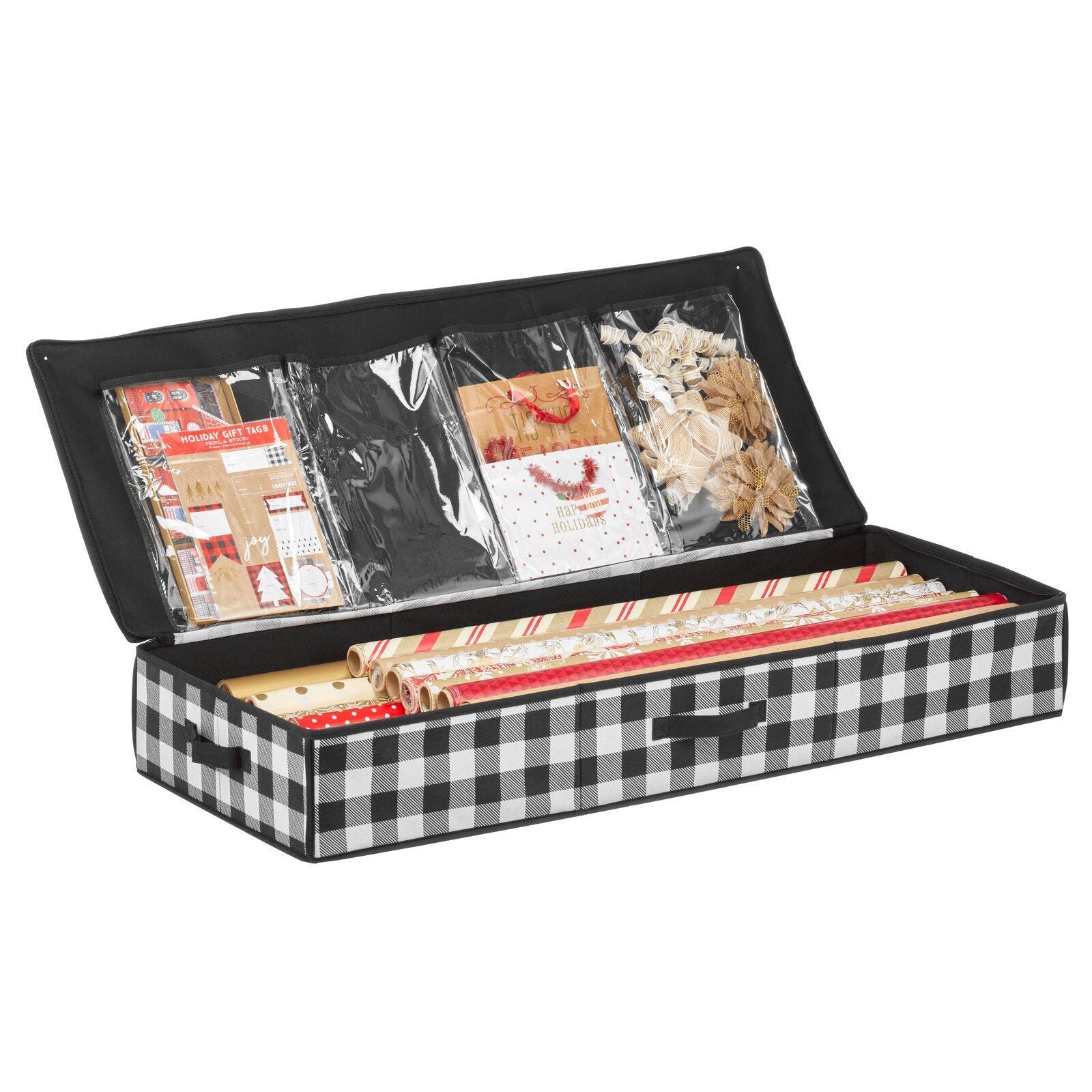 mDesign Long Gift Wrapping Organizer Bag w/ Handles, Zipper | Nordstrom