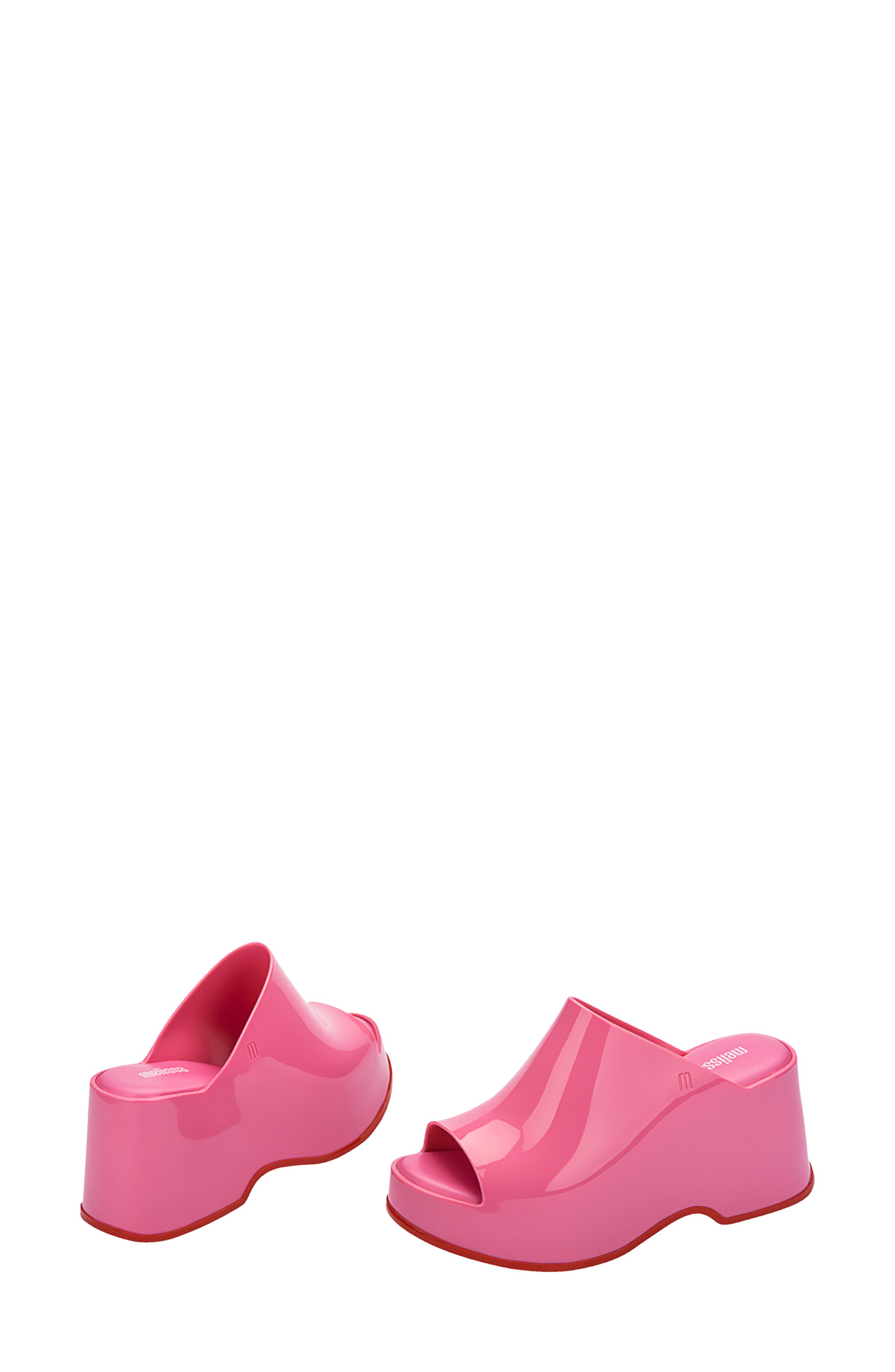 Patty Platform Slide Sandal, Alternate, color, PINK/RED