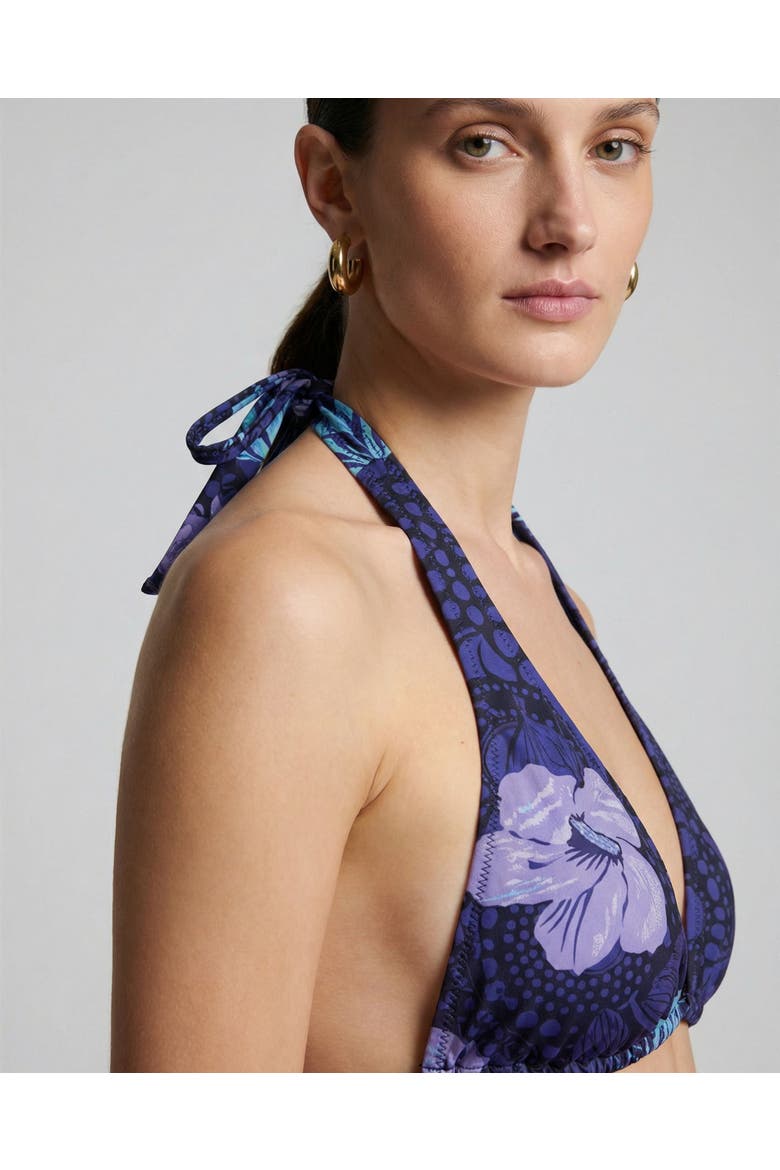 Tropical Fantasy Womens Bikini Top, Alternate, color, Tropical Fantasy Navy