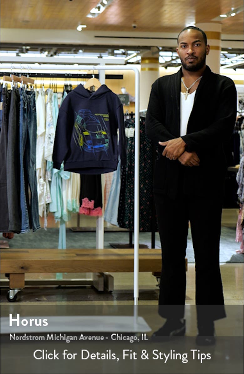 Kids' Car Cotton Blend Graphic Hoodie, sales video thumbnail