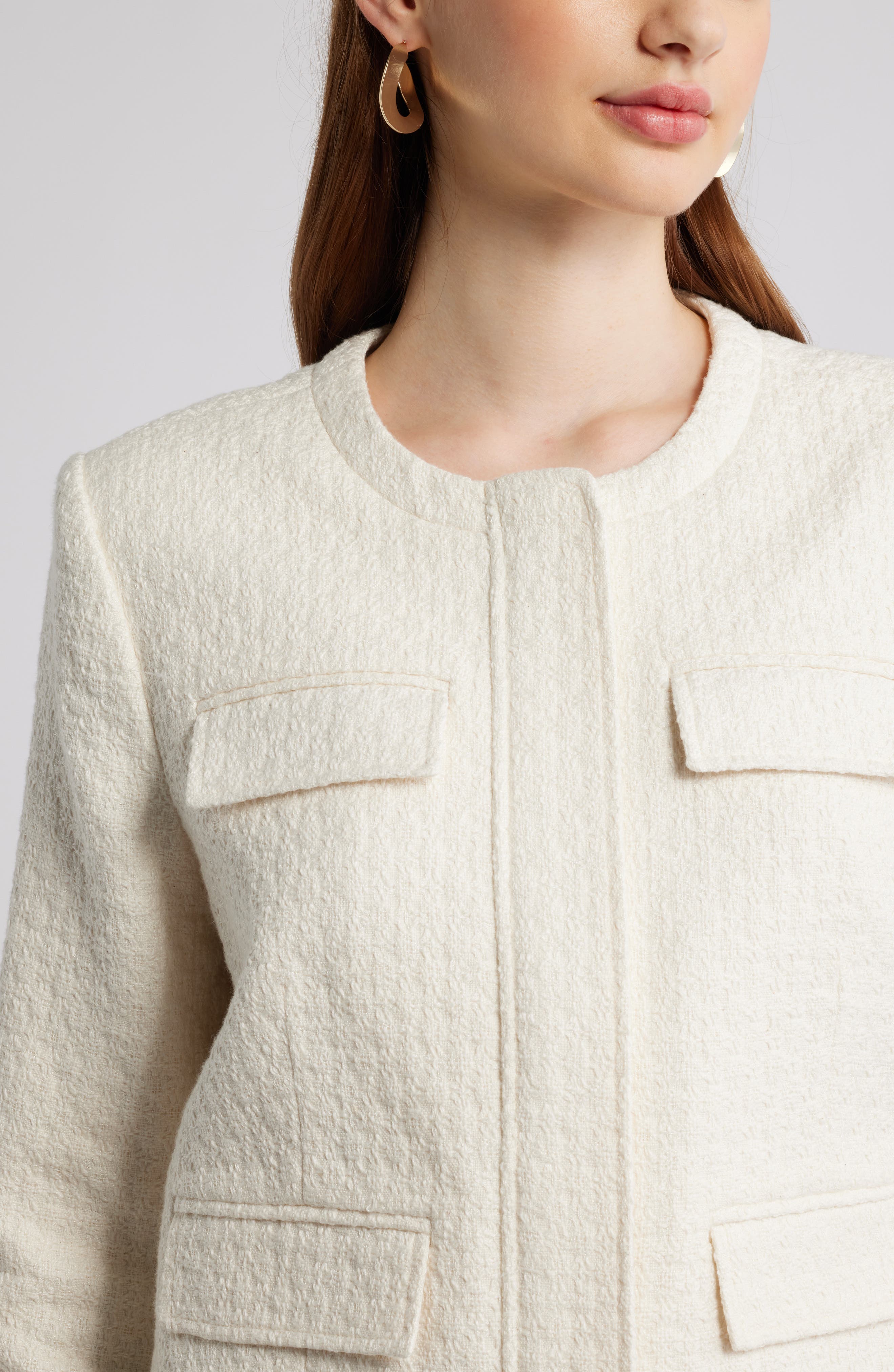 Collarless Jacket (Women) | Nordstrom