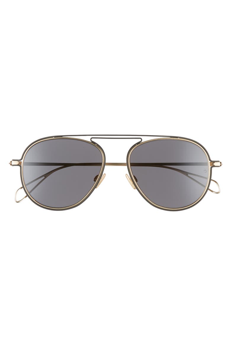 55mm Aviator Sunglasses, Alternate, color, SEMI MATTE GOLD