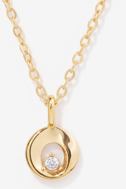 Little Sky Stone Mini Halo Charm Necklace