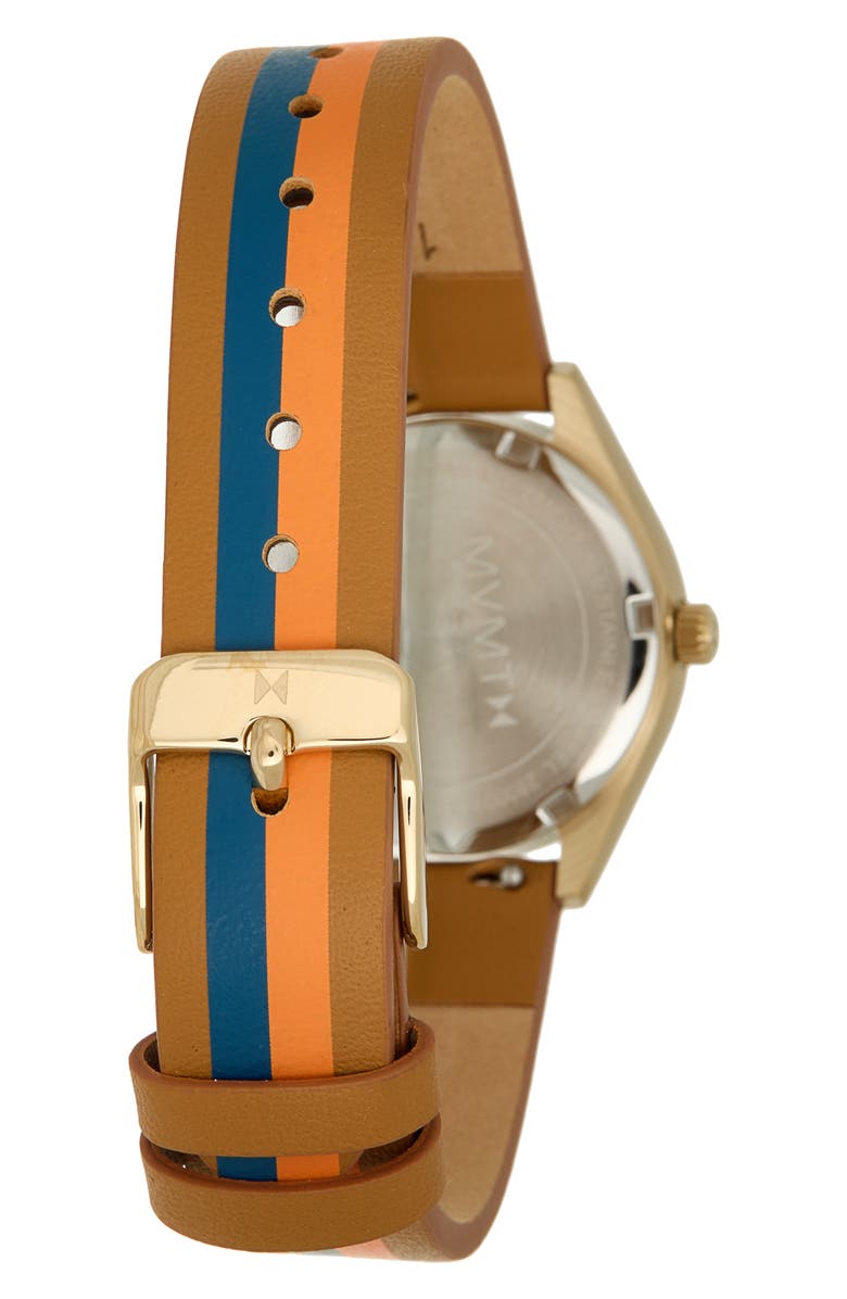MVMT WATCHES Rise Mini Leather Strap Watch, 30mm, Alternate, color, 