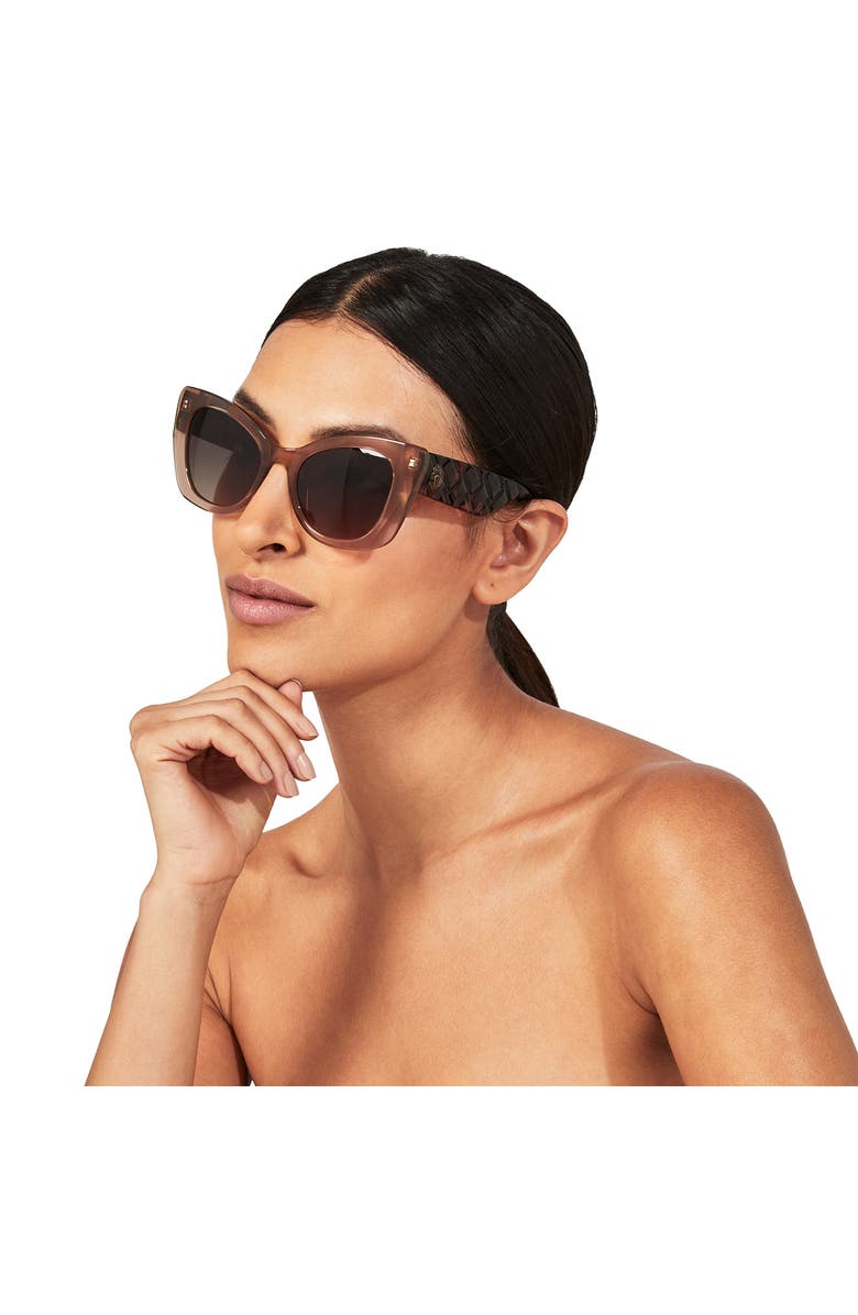 Kurt Geiger London 52mm Gradient Cat Eye Sunglasses, Alternate, color, 