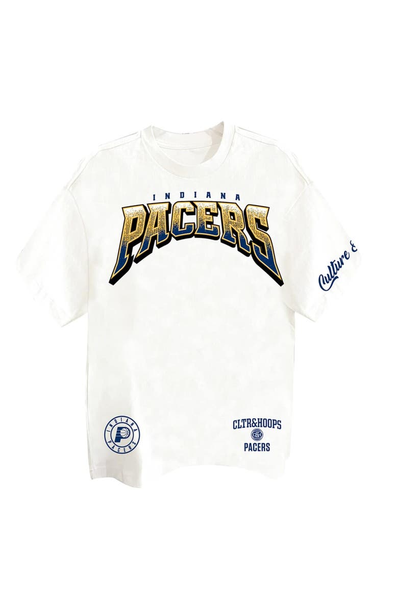 Two Hype Men's Two Hype Off White Indiana Pacers Drip & Dime Collection Premium T-Shirt, Alternate, color, Cream