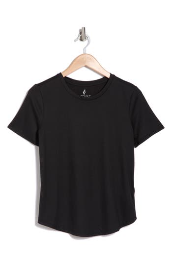 Skechers Women's Active Go Walk Wear Go Dri Swift Tunic T-shirt In Black