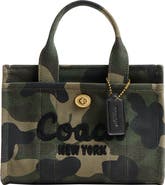 COACH Camo Printed 20 Canvas Cargo Tote