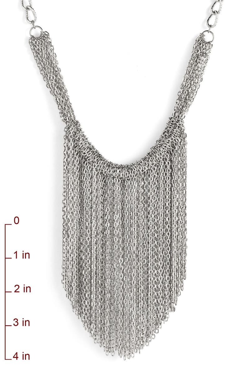 Tarnish Multi Chain Bib Necklace, Alternate, color, 