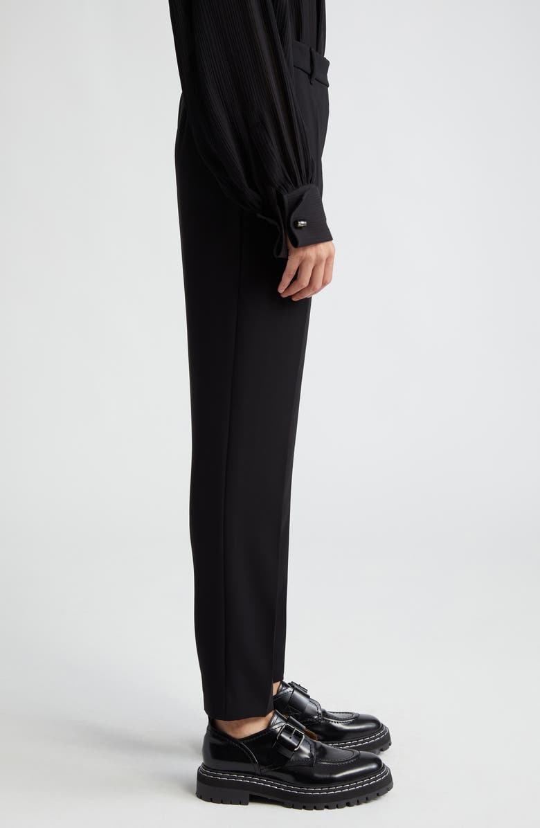 Max Mara Studio Jerta Cady Straight Leg Trousers, Alternate, color, Black