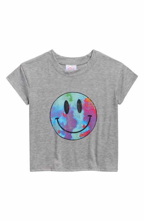 LUX Tees Short Sleeve Tie Dye Smile T-Shirt