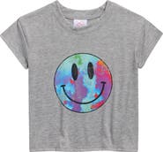 LUX Tees Short Sleeve Tie Dye Smile T-Shirt