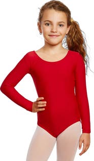 Leveret Girls Long Sleeve Leotard