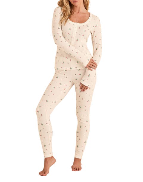 Kathy Waffle Pajama Set