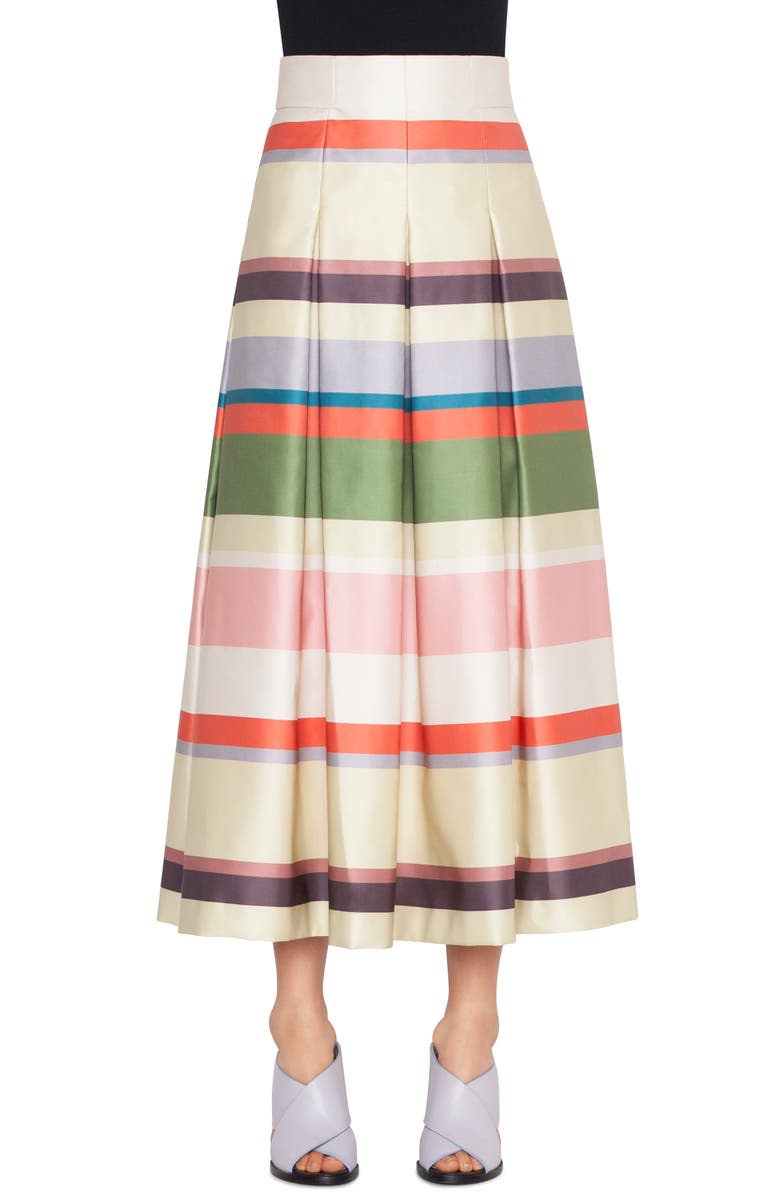 Akris punto Memphis Glass Stripe Skirt, Main, color, 