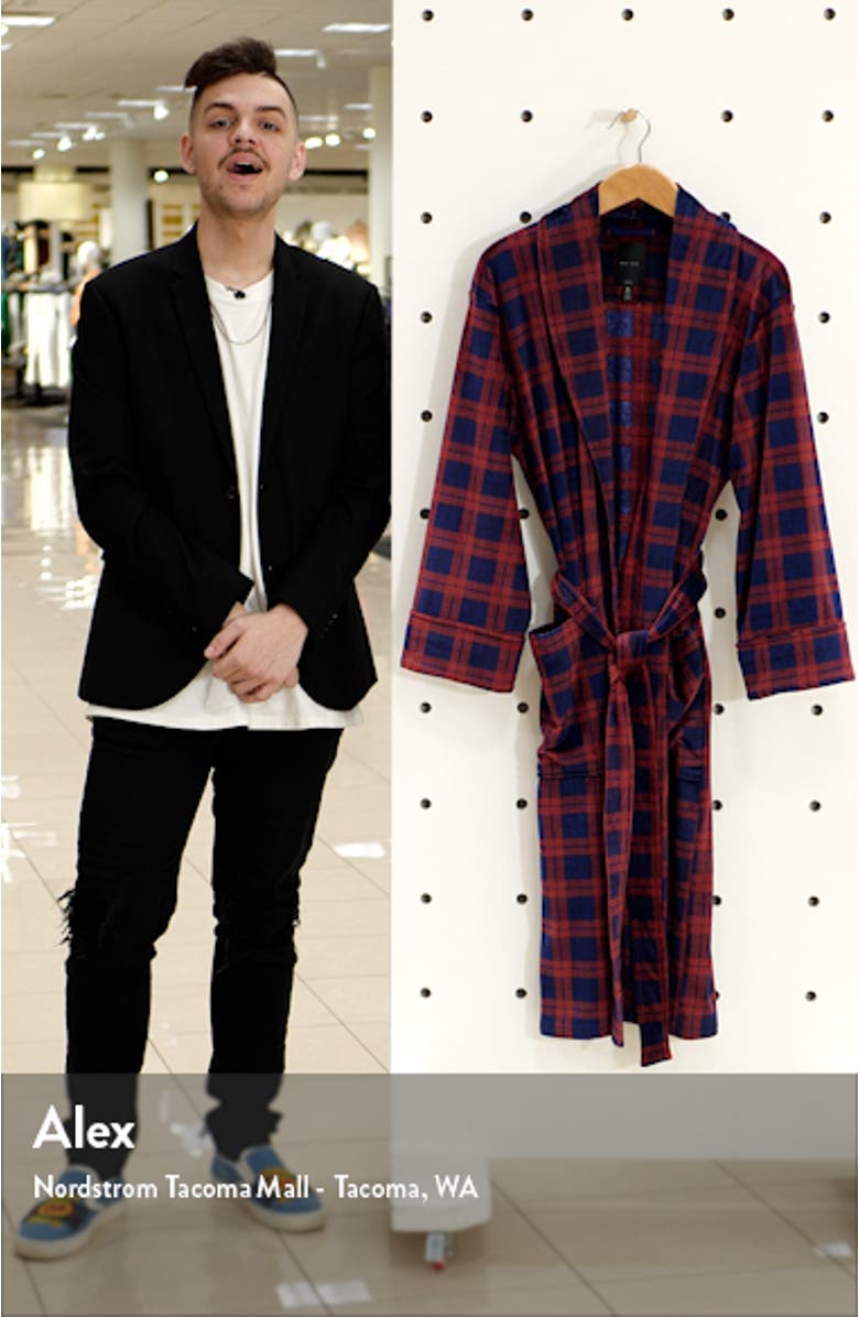 Plaid Velour Robe, sales video thumbnail
