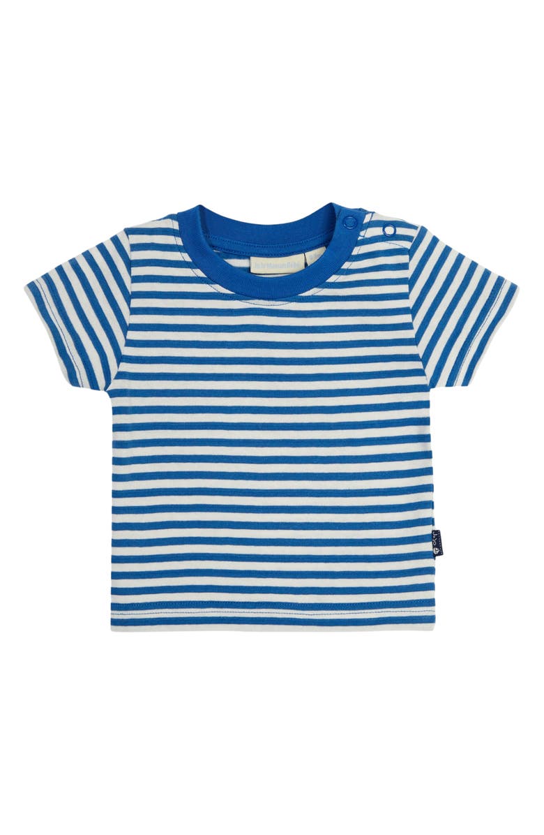 JOJO MAMAN BEBE Stripe T-Shirt & Nautical Print Cotton Overalls Set, Alternate, color, 