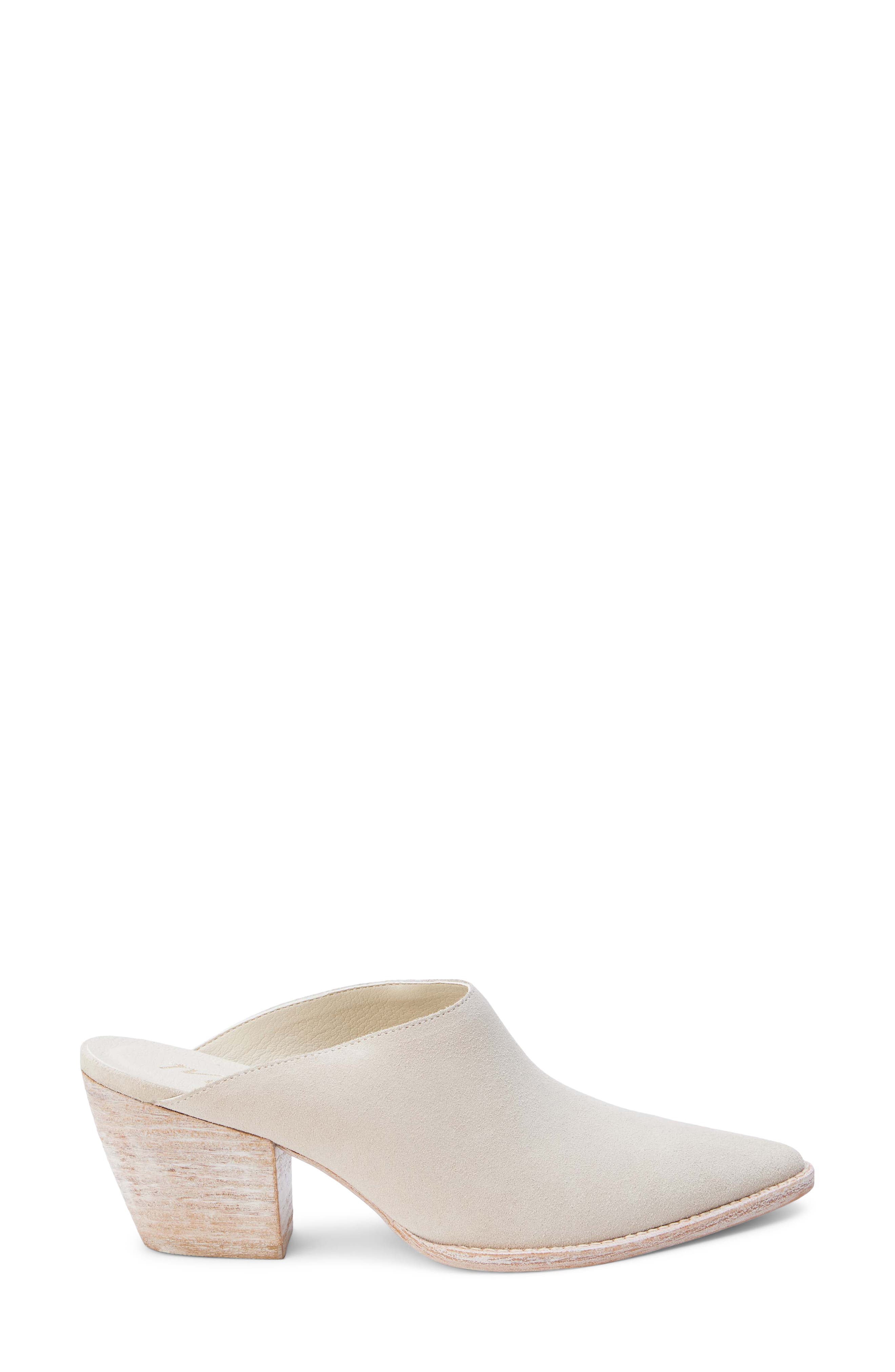 Cammy Pointy Toe Mule, Alternate, color, ECRU SUEDE