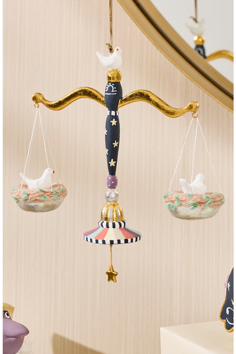 Patience Brewster Zodiac Ornament, Alternate, color, LIBRA