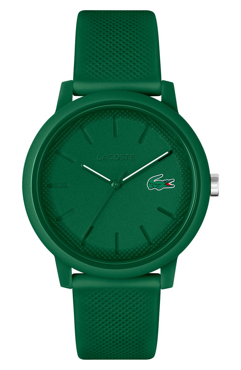 Lacoste 12.12 Silicone Strap Watch, 42mm, Main, color, 