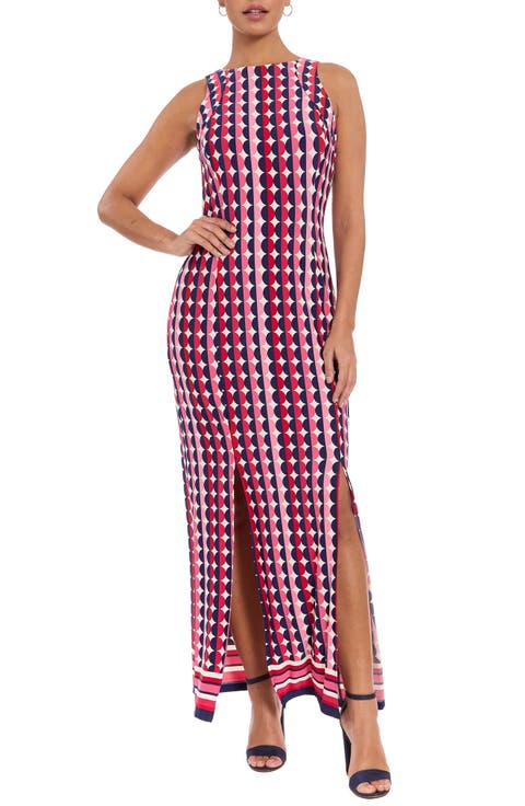 Carwash Sleeveless Maxi Dress