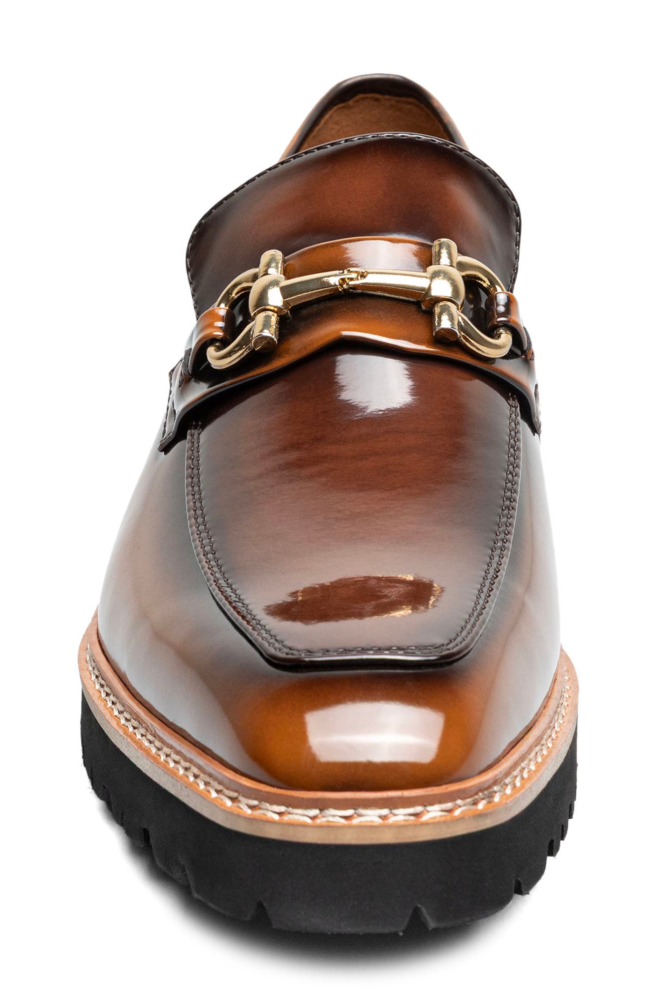 Carabello Moc Toe Bit Loafer, Alternate, color, BROWN MULTI