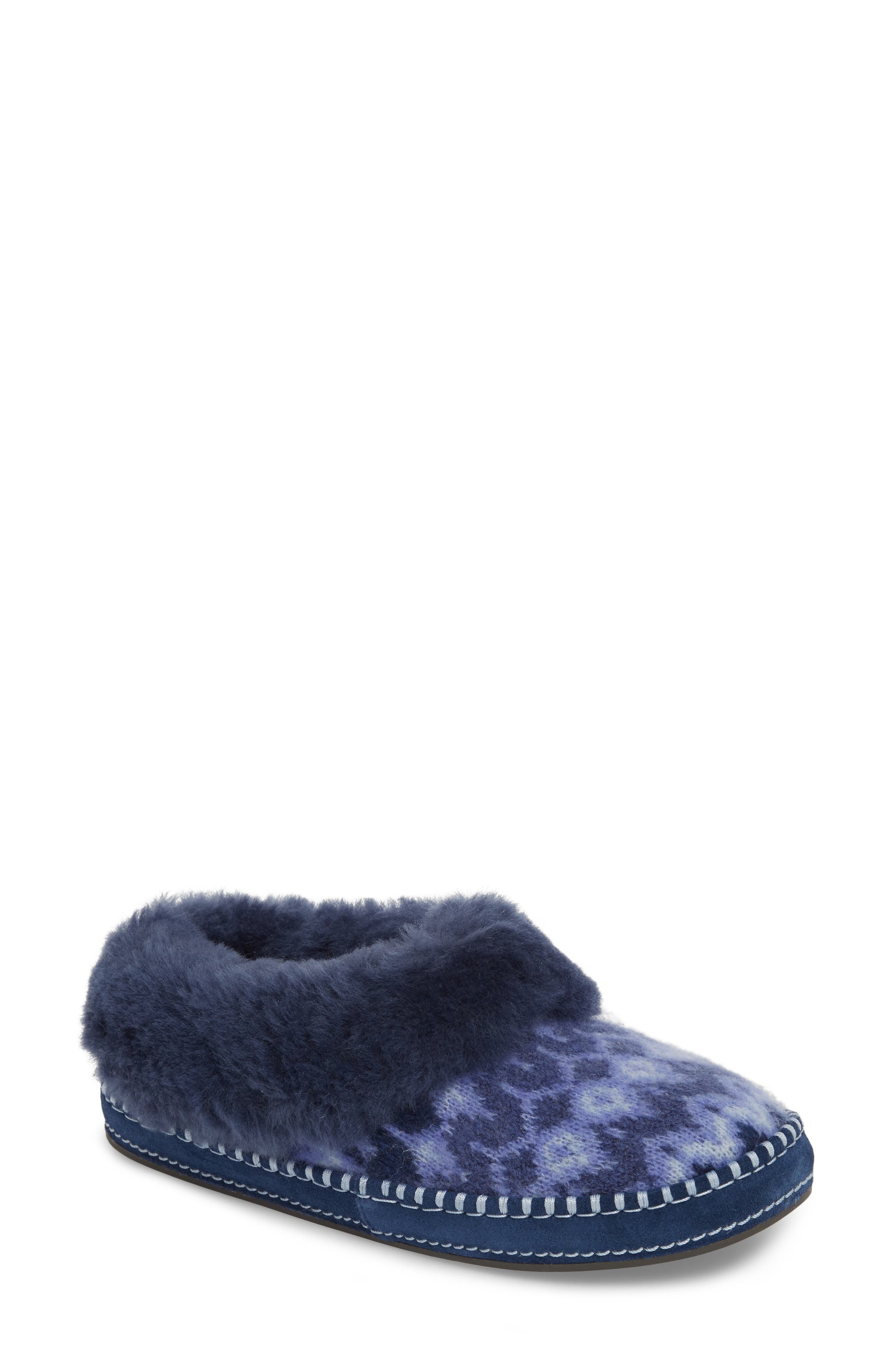 UGG<sup>®</sup> Wrin Genuine Shearling Trim Slipper, Main, color, 