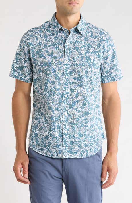 Slim Fit Cotton & Linen Button-Up Shirt