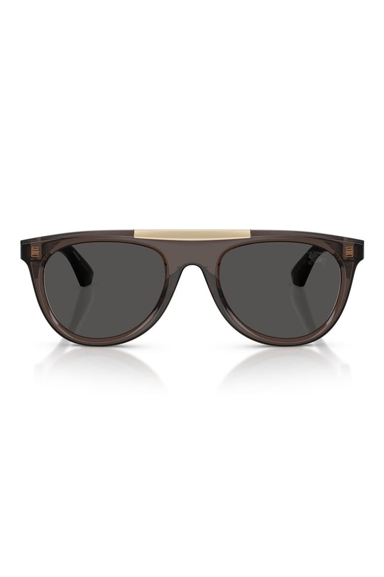 53mm Pilot Sunglasses, Main, color, GREY