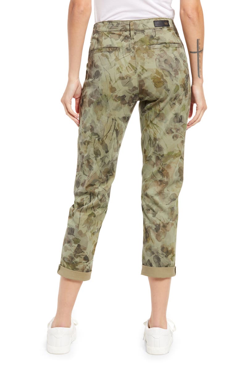 AG Caden Camo Twill Trousers, Alternate, color, Hidden Bloom Green Multi