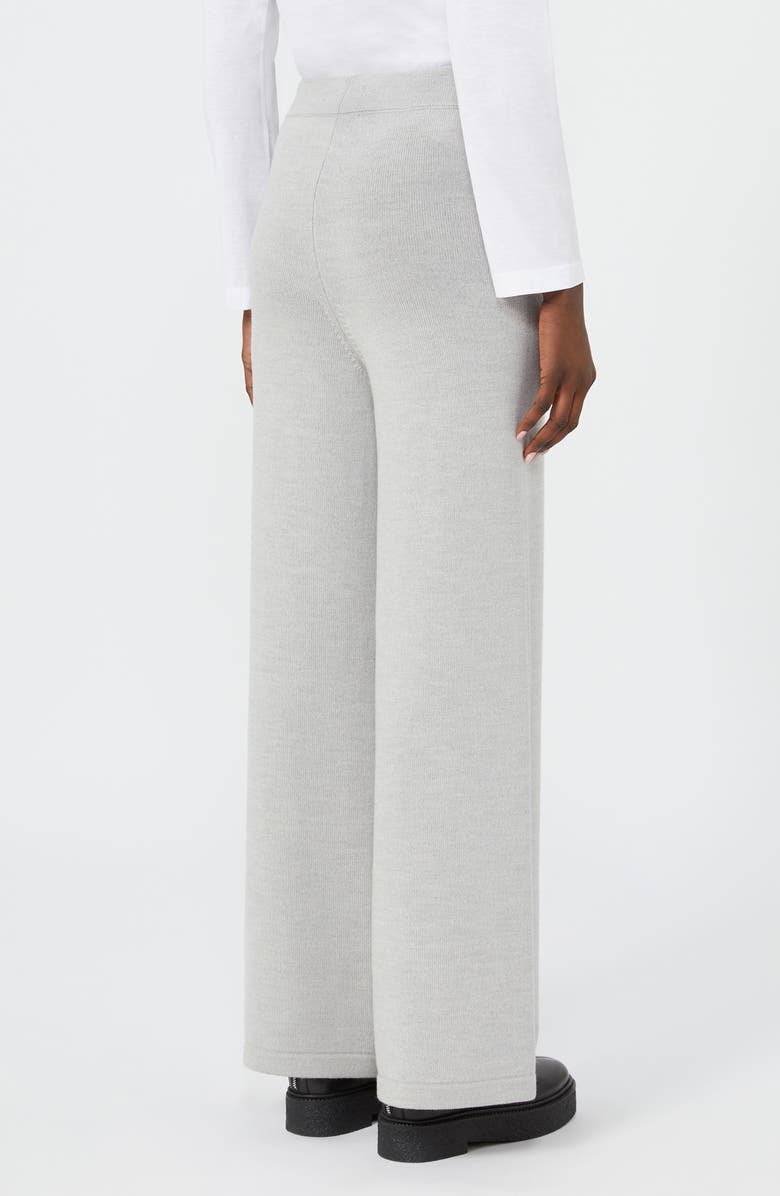 MM by Max Mara Hamburg Knit Wool Pants, Alternate, color, Light Grey