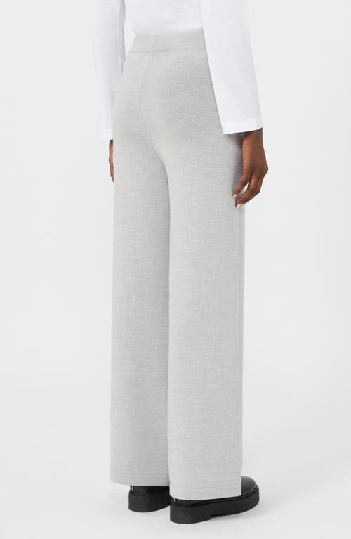 Mm By Max Mara Hamburg Knit Wool Pants In Gray