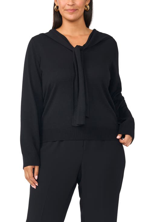 Tie Detail V-Neck Sweater