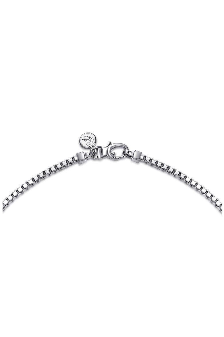 Facets Sterling Silver Box Chain Necklace, Alternate, color, STERLING SILVER