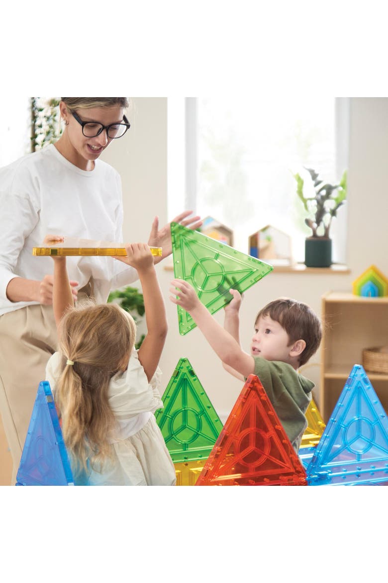 Mega Magnetic Building Set - 24 Pieces, Alternate, color, Multicolored