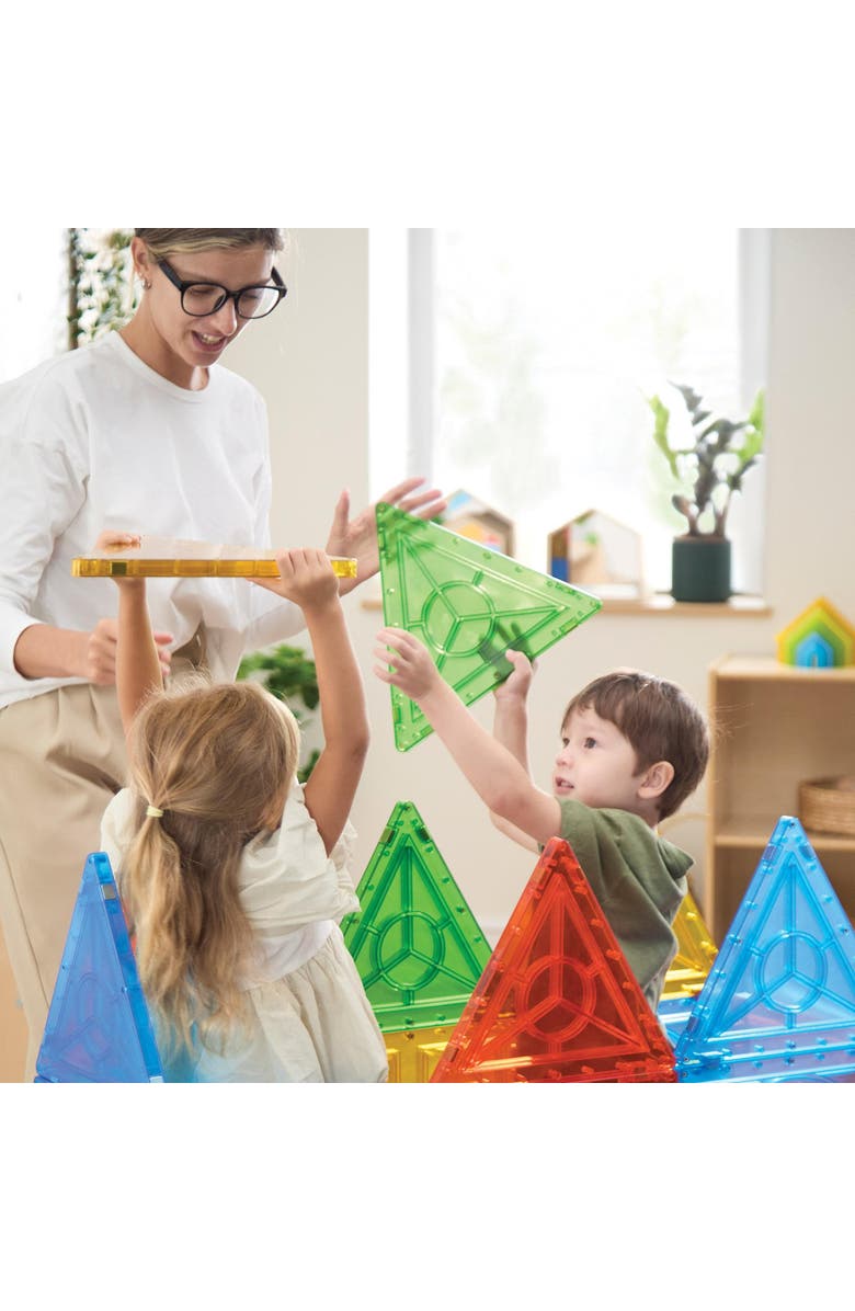 Kaplan Early Learning Company Mega Magnetic Building Set - 24 Pieces, Alternate, color, Multicolored