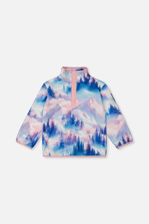 Mid-Season Plush Half-Zip Stand Collar Polar Jacket