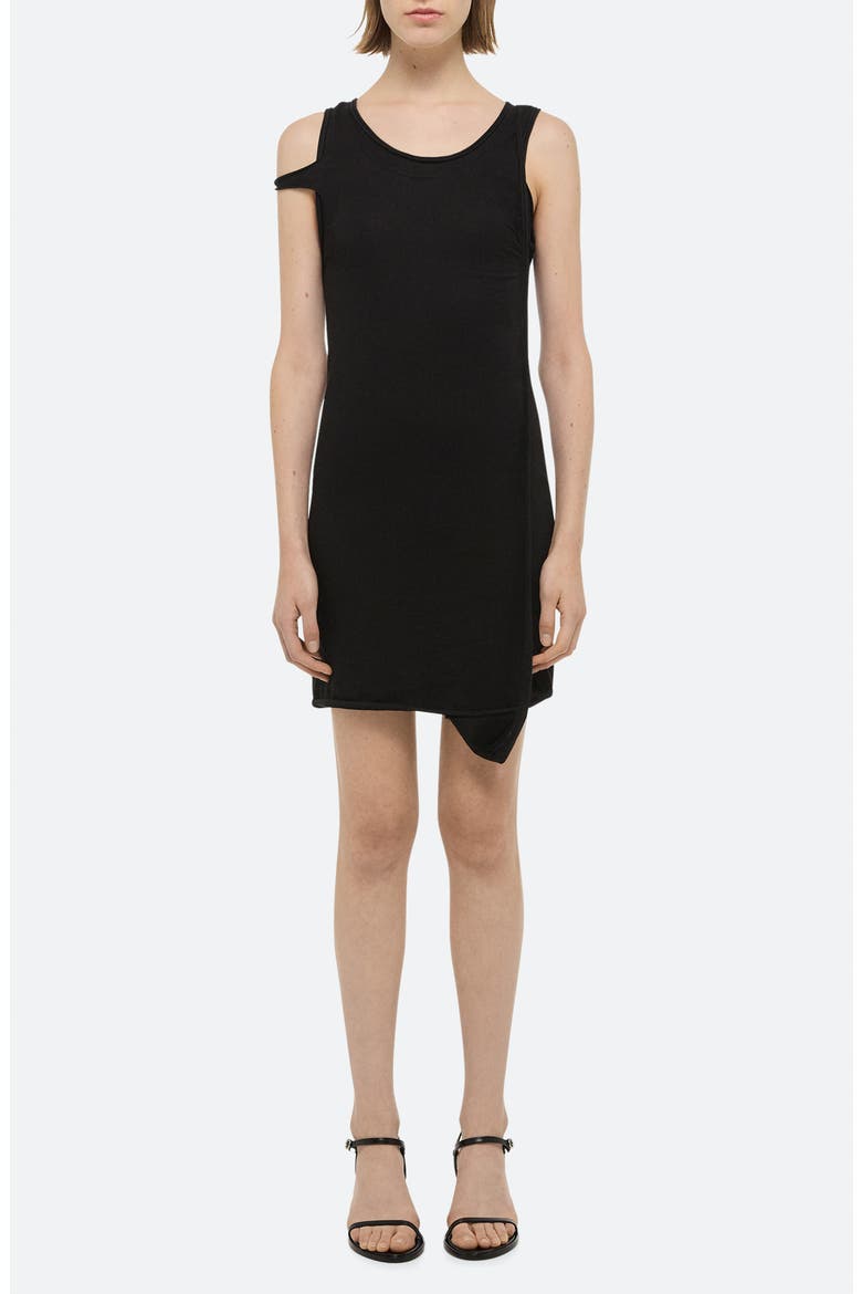 Long Sleeve Rib Dress, Main, color, BLACK - 001