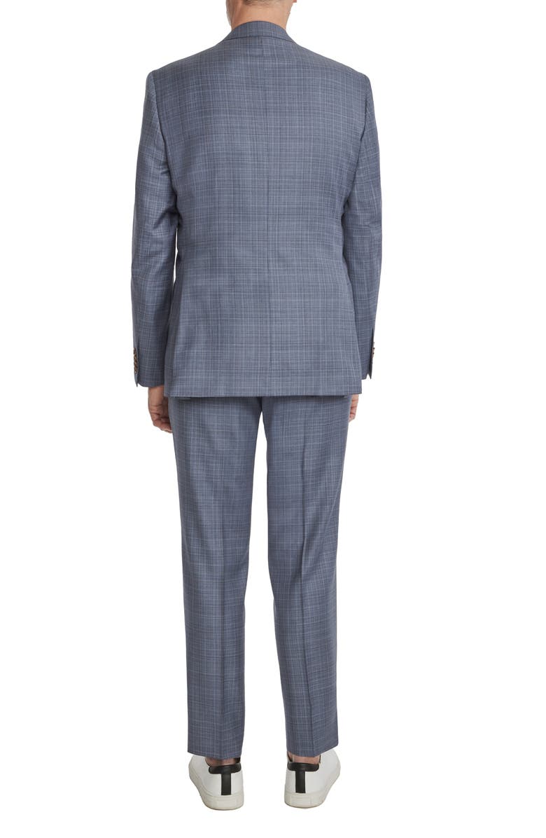 Jack Victor Esprit Contemporary Fit Plaid Wool Suit, Alternate, color,