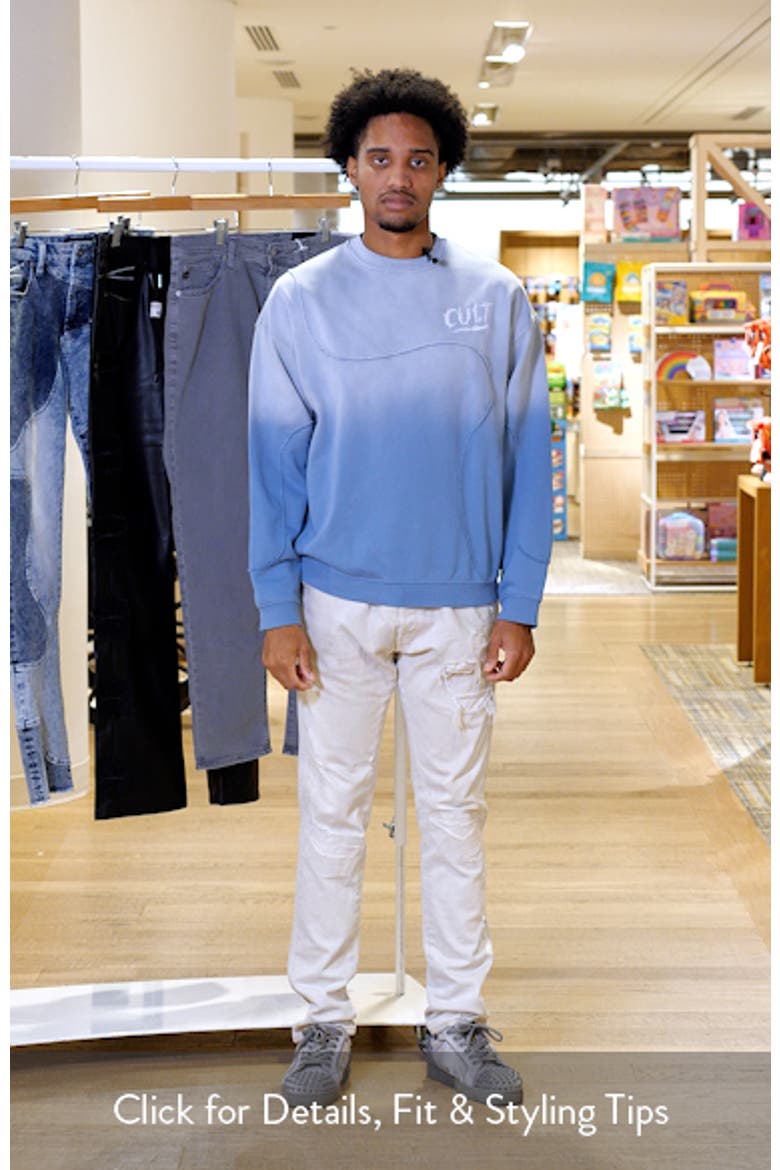 Pieced Dip Dye Sweatshirt video