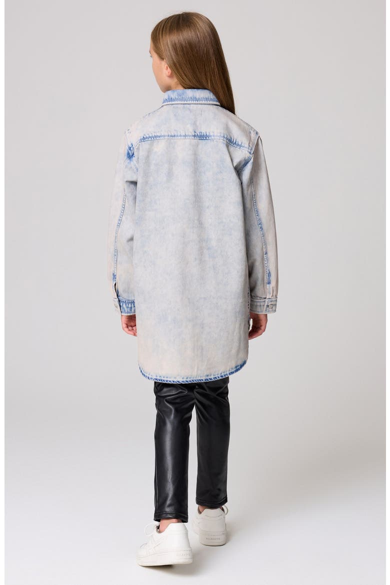 Kids' Denim Shirt Jacket, Alternate, color, GREY