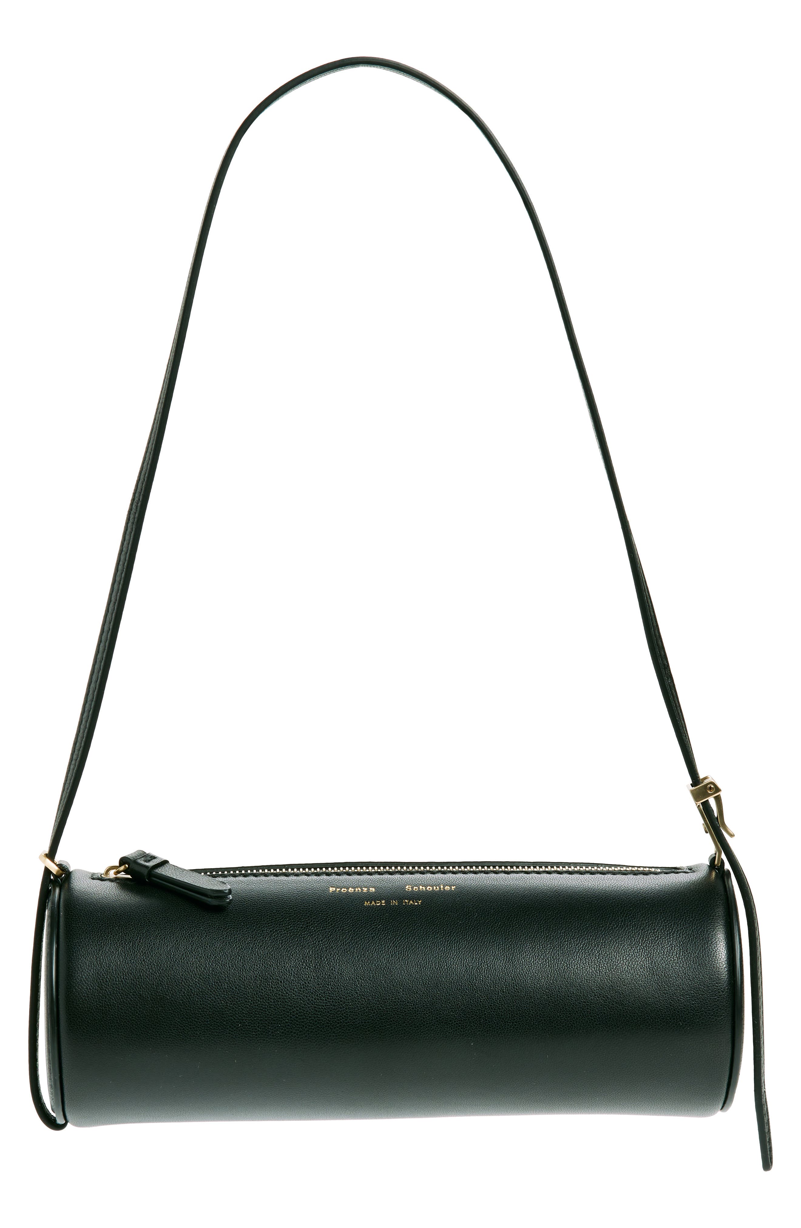 Proenza Schouler Mini Silo Shoulder Bag, Main, color, Black