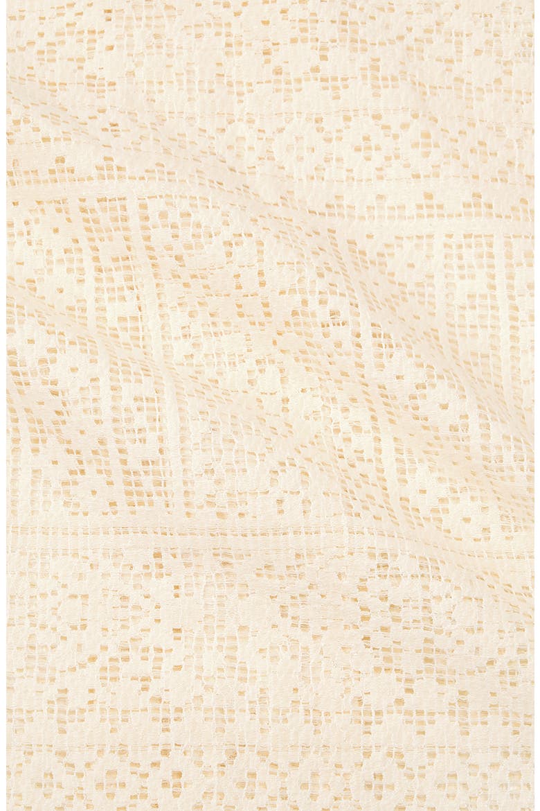 Nathan Oversized Open Weave Button-Up Camp Shirt, Alternate, color, SAND CURSIVE