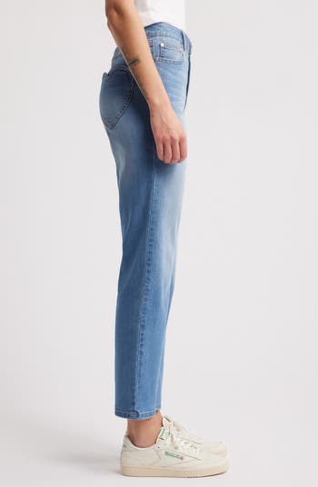 1822 Denim Cheeky Heart Pocket High Waist Straight Leg Jeans