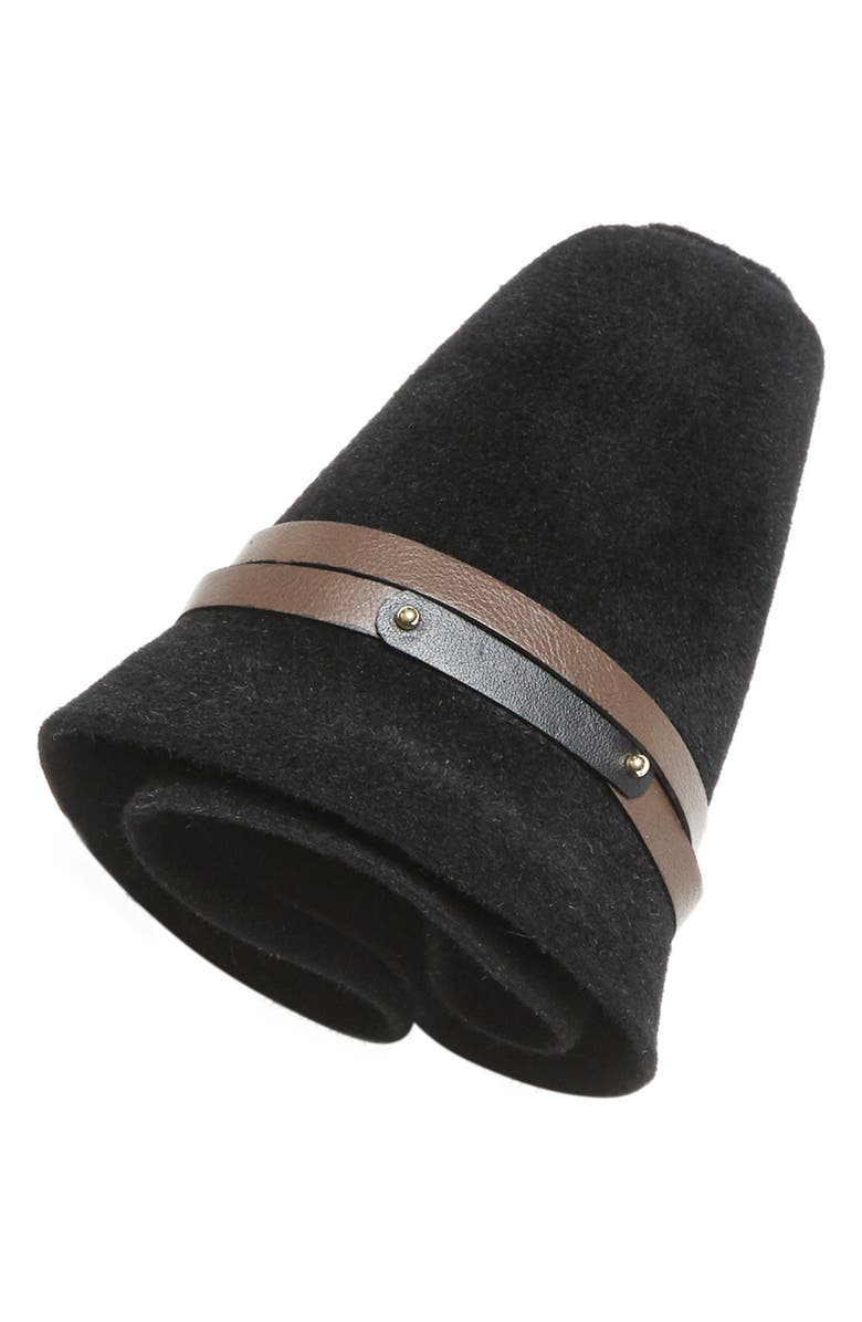 Helen Kaminski Karmen Short Brim Packable Fur Felt Fedora, Alternate, color,