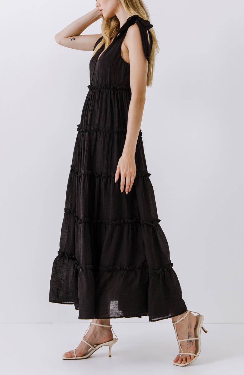 Free the Roses Tiered Maxi Dress, Alternate, color, 