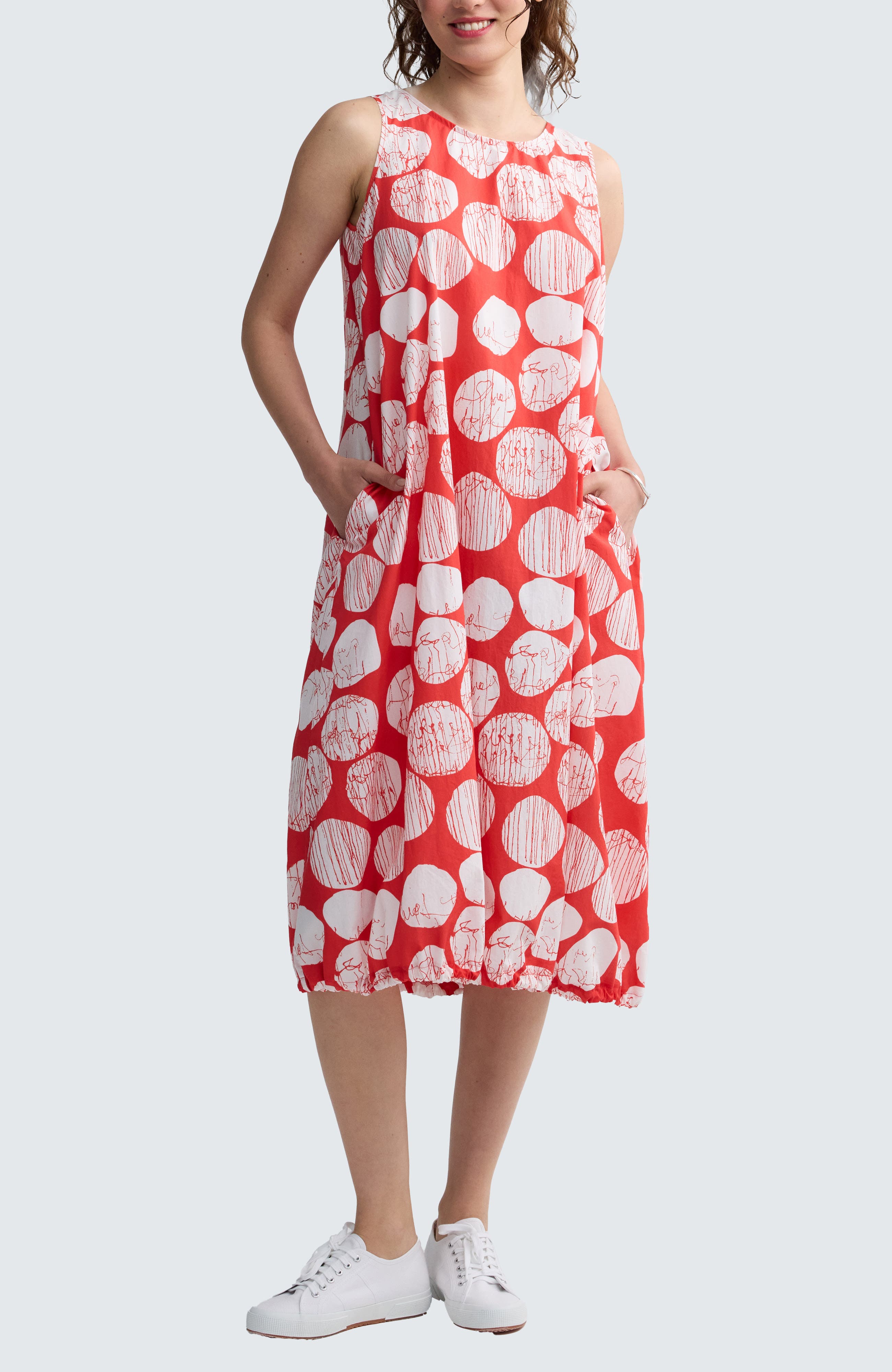 Selenea Printed Balloon Dress - image 3