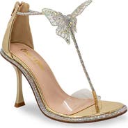 CHASE AND CHLOE Rhinestone Butterfly Sandal