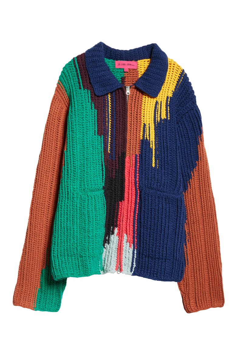 Acid Cotton Crochet Jacket, Alternate, color, S24 MULTI