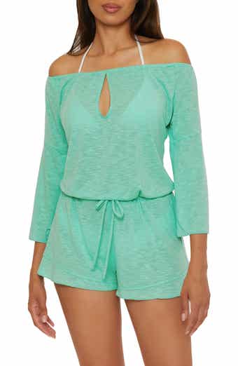 Breezy Basics Off the Shoulder Cover-Up Romper